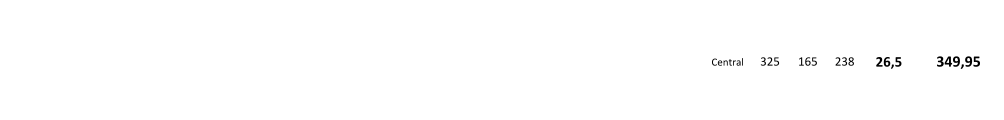 Central 325 165 238 26,5 349,95